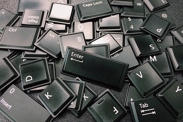 Imagem de símbolo de navegação de teclado com teclas de teclado