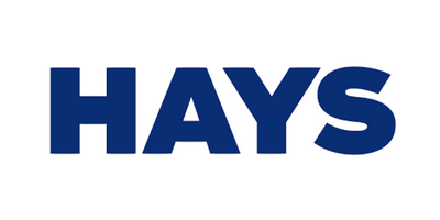 Logo der Firma Hays in Großbuchstaben