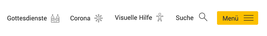 Kuvassa näkyy Eye-Able-järjestelmän integrointi Würzburgin hiippakunnassa. Tässä Eye-Able on upotettu navigointipalkkiin.