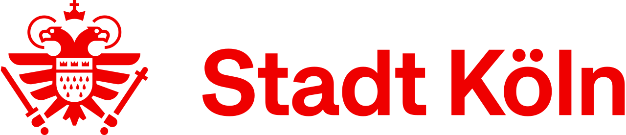 Het logo van de stad Keulen. Het toont een adelaar met zwaarden.