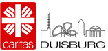 Logo Caritas Duisburg, shows the skyline of Duisburg in drawn style