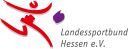 Landessportbund Hessen logosu, kırmızı şekil gösteriliyor