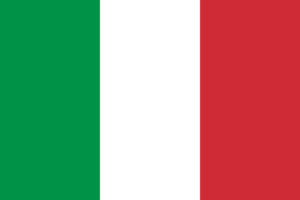 De vlag van Italië